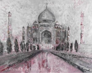 Taj Mahal oil on canvas 115 x 122 cm