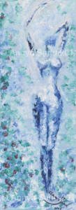 The Study of Nude 1 102 x 32 cm oil on canvas